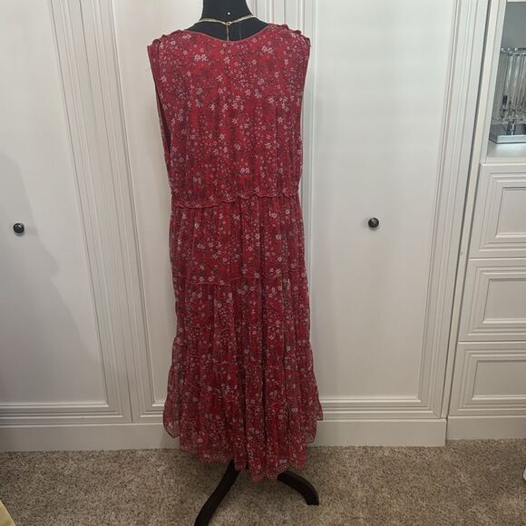 Max Studio Red Floral Dress NWT - Picture 5 of 7